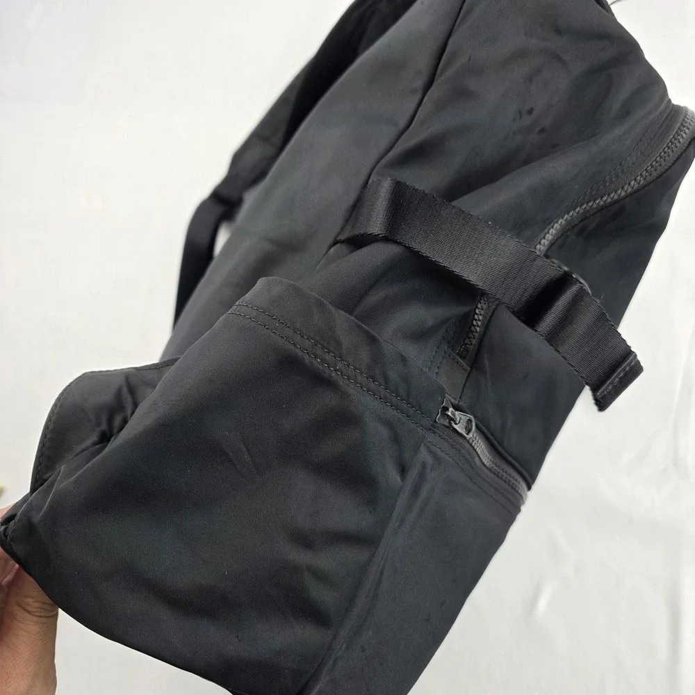 Lululemon Backpack Black 15 Inch Soft Case Women Nylon Travel Daypack Bag